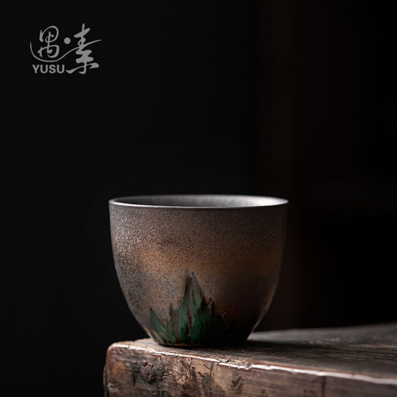 1pc Vintage Ceramic Tea Cup Puer Tea Cup Drinking Kung Fu Tea Set