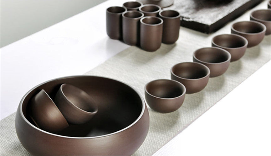 8 Tea Cups 20ml Chinese Kungfu Tea Cup Real Yixing Zisha Cup Of Tea Purple Clay