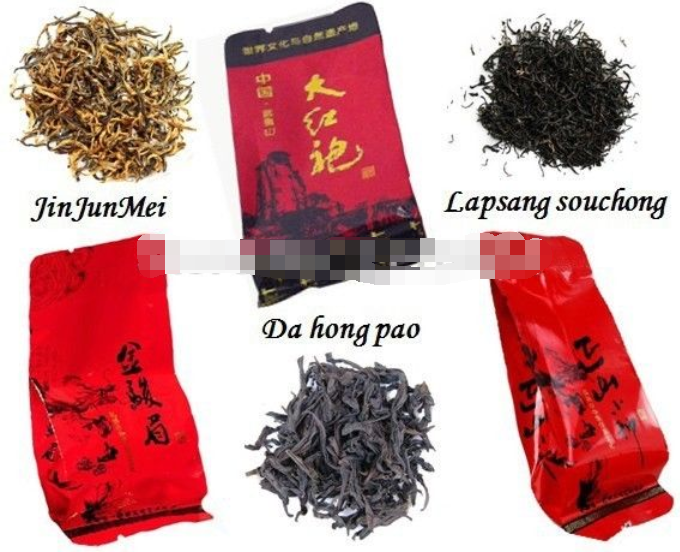 Jinjunmei Lapsang Souchong Dahongpao Tea 3kinds of Flavors Tea Black Tea 12 Bags