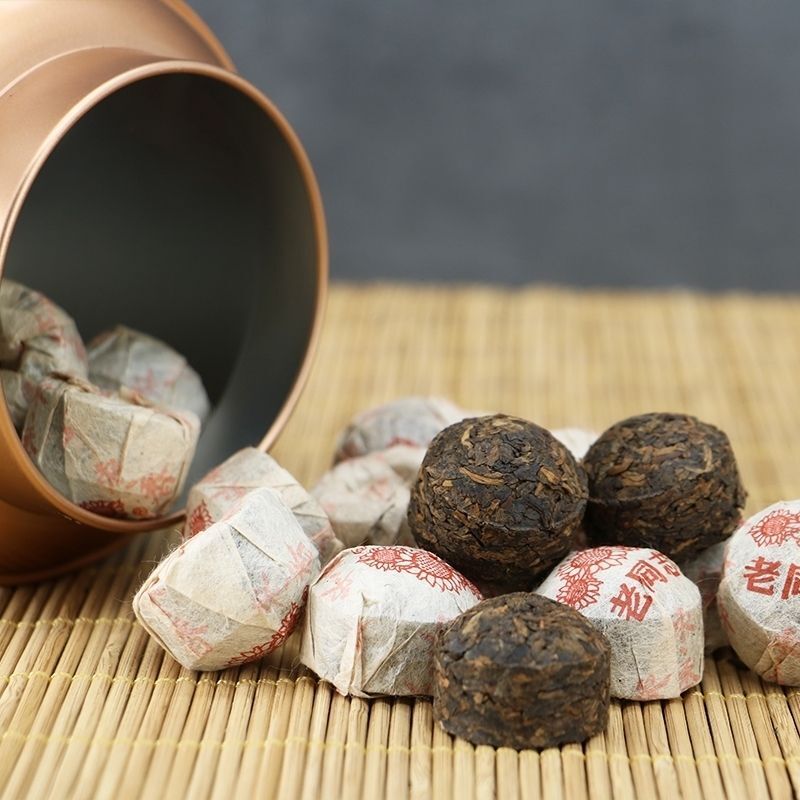 2024 Jujube Fragrance Compressed Mini Puer Tea Pu'er Tea Cooked Tea Healthy
