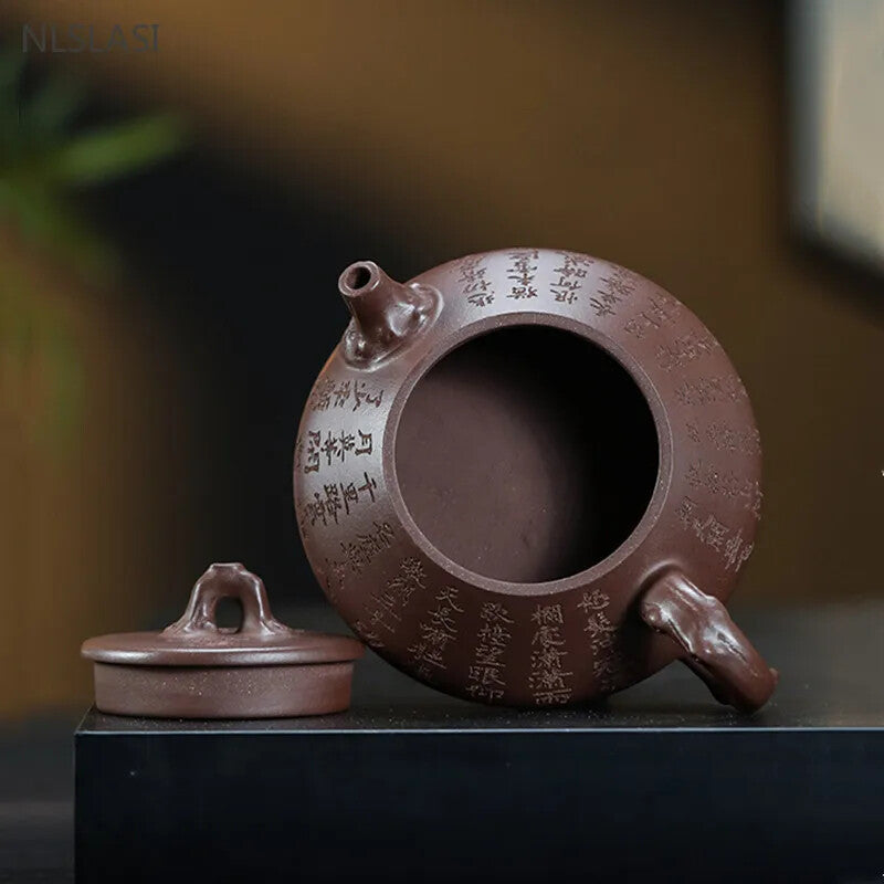 250ml Chinese Yixing Tea Pot Purple Clay Teapot Kettle Raw Ore Handmade Tea Set