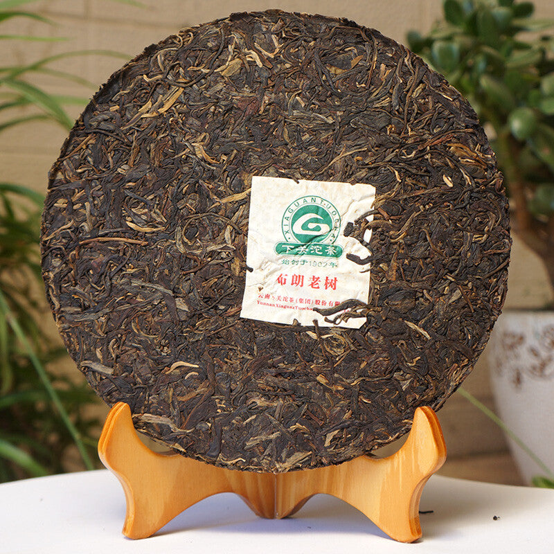 Xia Guan Yunnan Bulang Old Tree Sheng Puer Raw Puerh Tea Iron Cake 357g