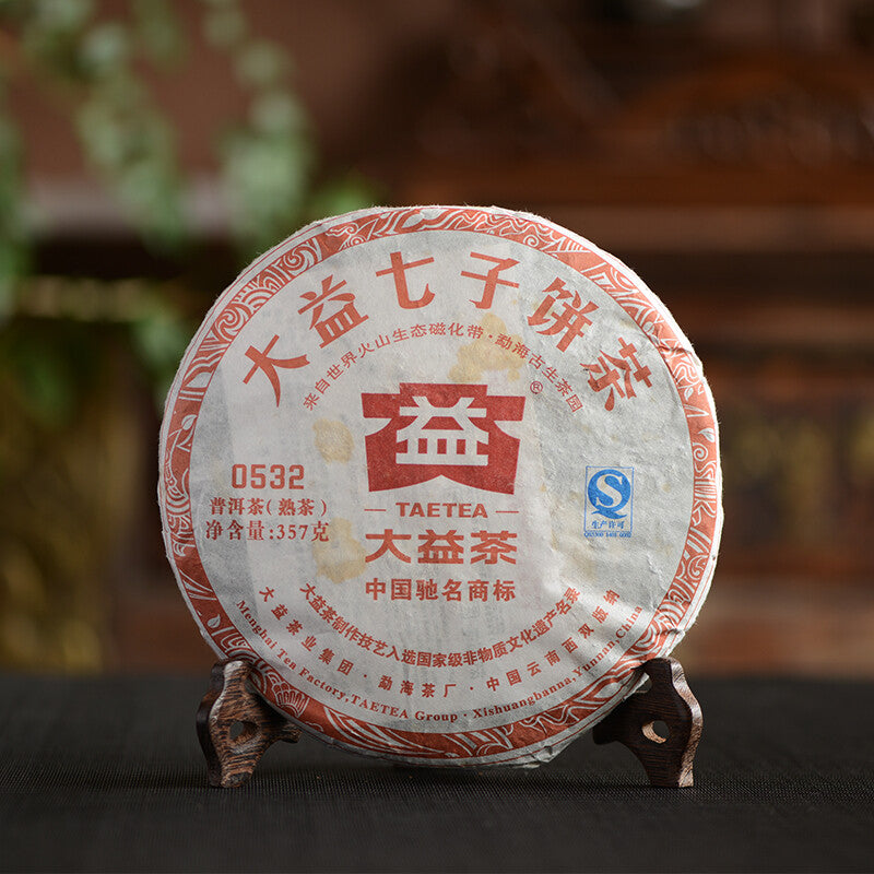 2012 Yr TAETEA 0532 Batch 201 Shu Pu Er Ripe Puer Tea 357g Dayi Puerh Tea Cake