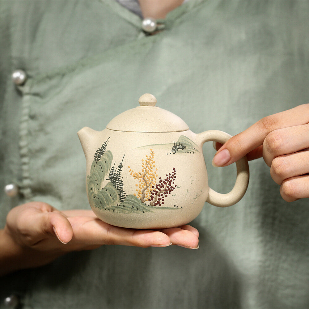 Chinese Egg Shape Real Yixing Zisha Tea Pot Tea Pot