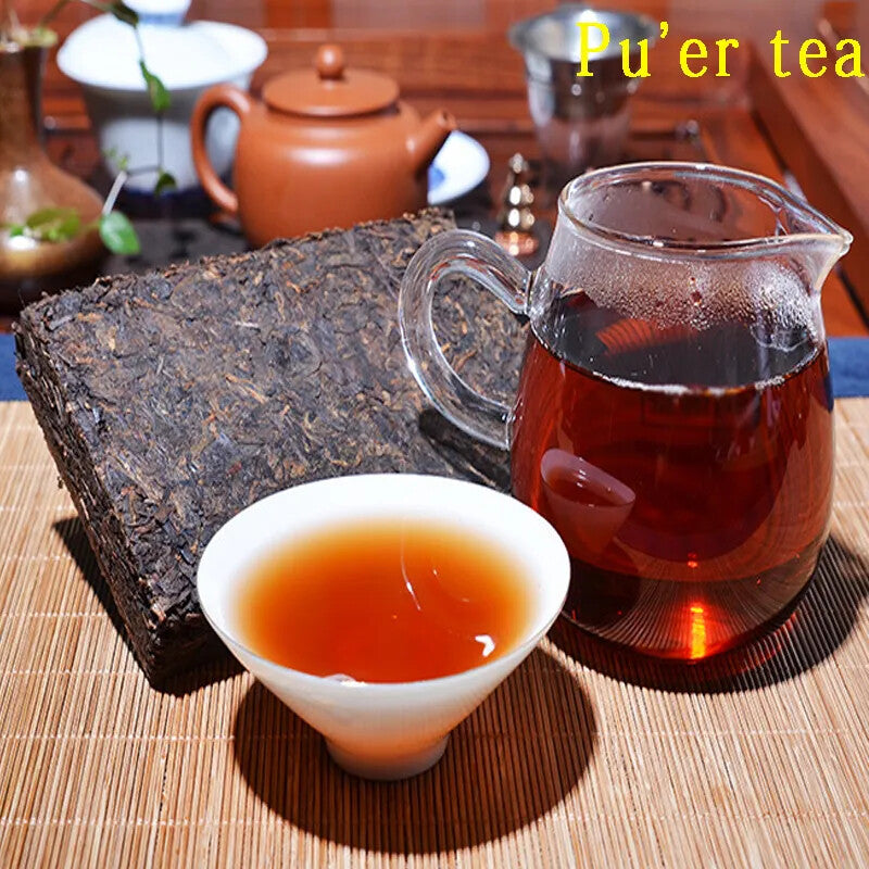 Puer Tea Yunnan Old Ripe Puer China Tea Health Care Pu'er Tea Brick Puerh 250g