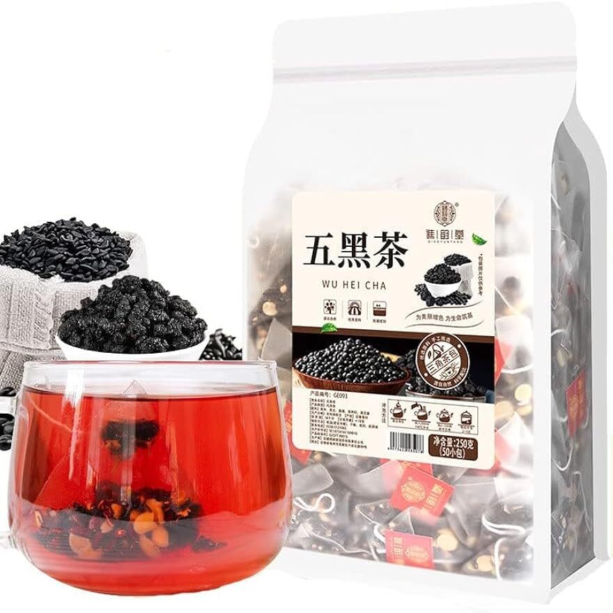 Wu Hei Tea Five Black Tea Mulberry Black Wolfberry Tea Bag 250g (5g×50packets)