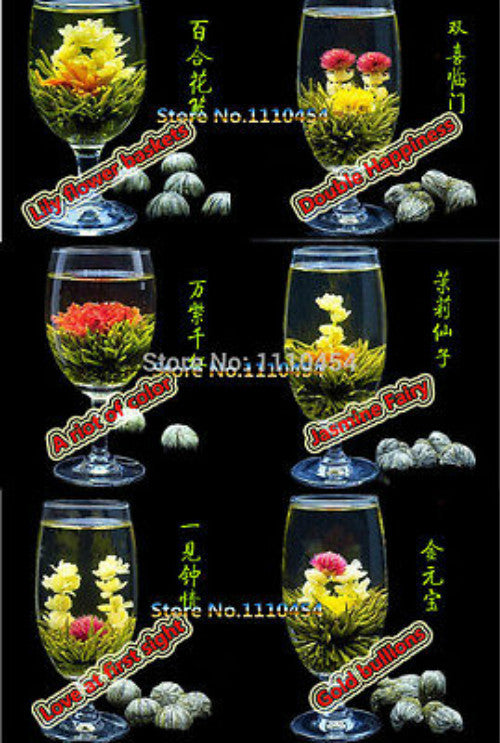 16 Kinds of Handmade Blooming Flower Tea Herbal Tea Premium Fragrant Green Tea