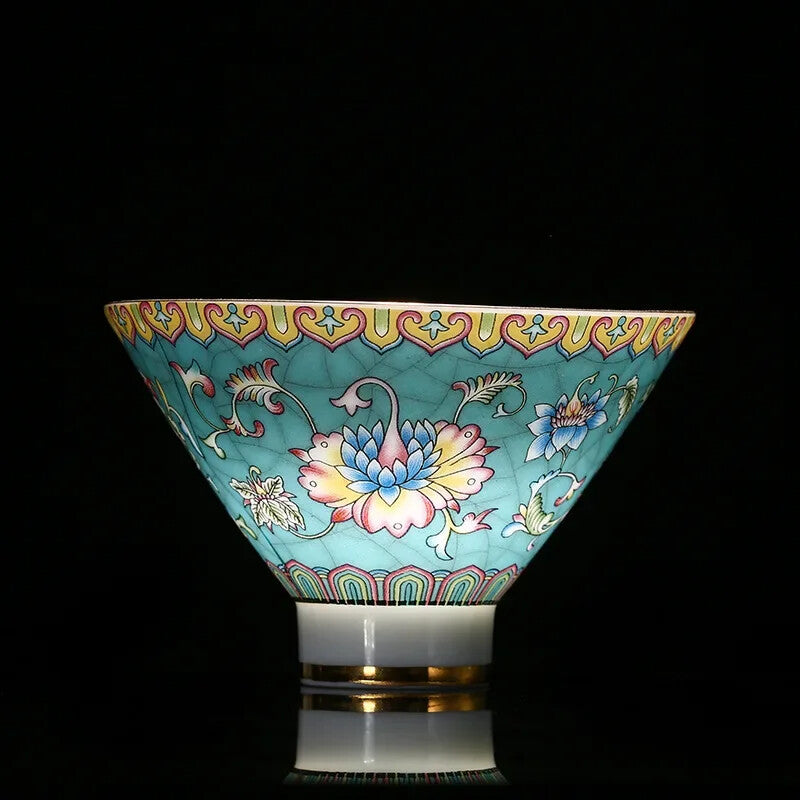 Jingdezhen Ceramic Teacup Hand Painted Phnom Penh Tea Cup Handmade Tea Set