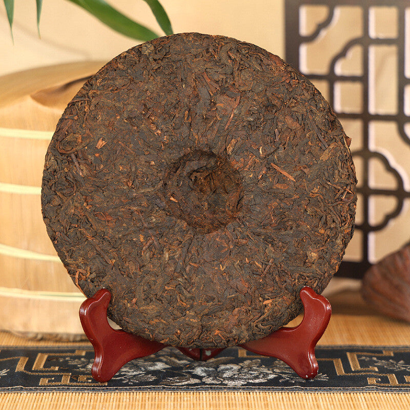 Brown Reserve Pu'er Ripe Tea Pu'er Tea Brown Mountain Qizi Tea Cake 357g