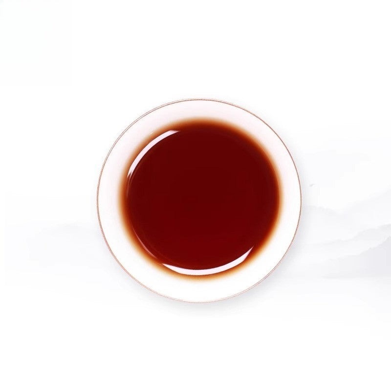 357g Authentic Yunnan Menghai Pu'er Tea Classic 7592 Ripe Tea Cake Qizi Cake Tea