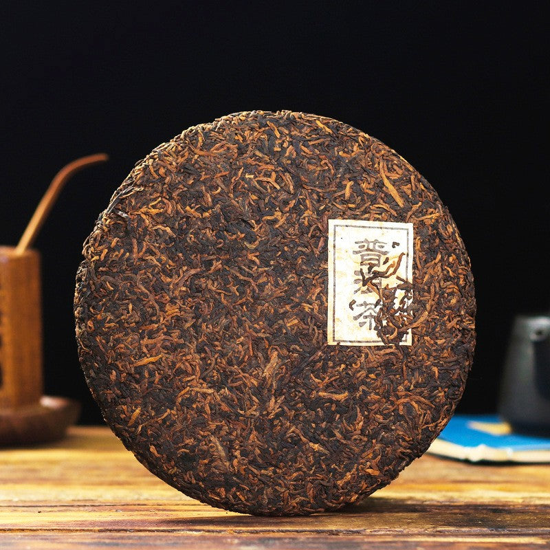 357g Authentic Yunnan Royal Court Pu'er Tea Menghai Old Ripe Tea Qizi Cake Tea