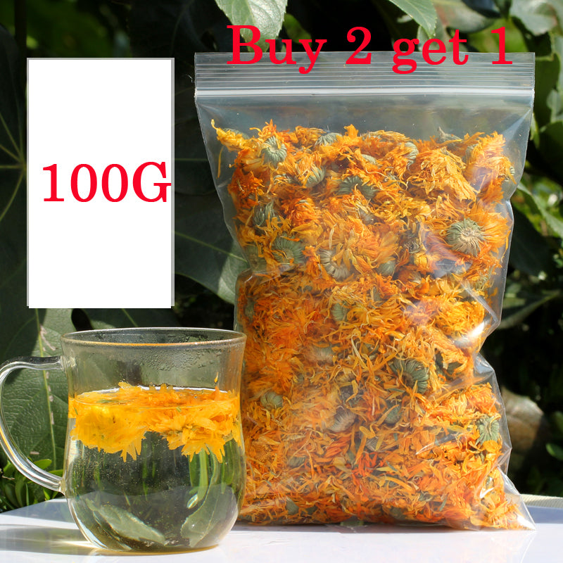 100g Chinese Marigold Tea,Calendula officinalis tea,genuine female flower Tea