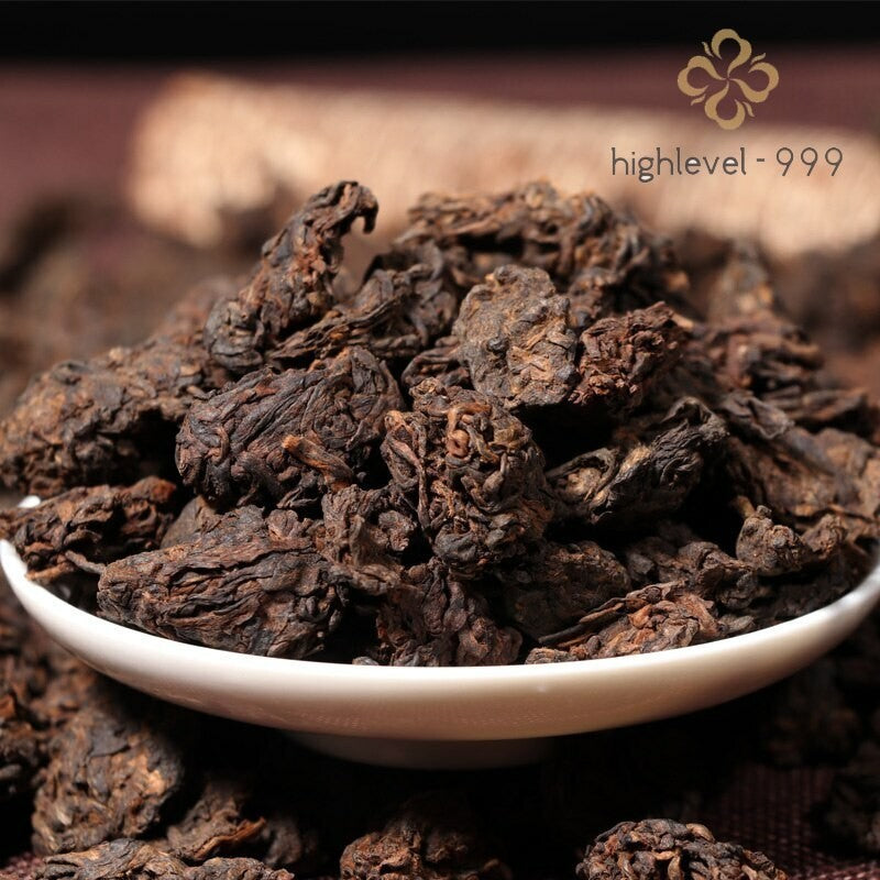 250g Yunnan Menghai Chenxiang Jinya Lao Cha Tou Pu'er Tea Ripe Tea Loose Tea