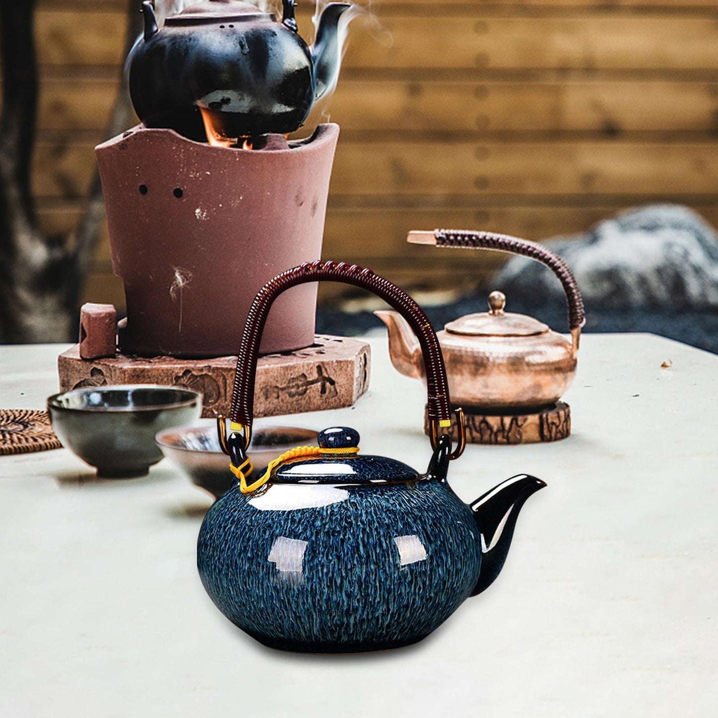 Ceramic Teapot for Boiling Hot Water Tea Dispenser Teaware