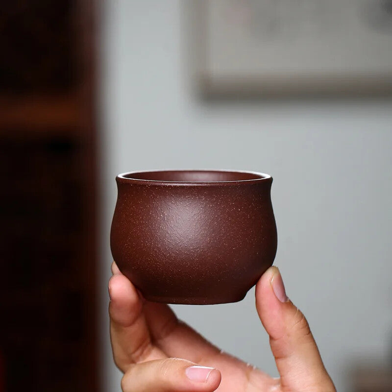 Yixing Purple Clay Teacup Handmade Boutique Tea Bowl Customized Tea Set