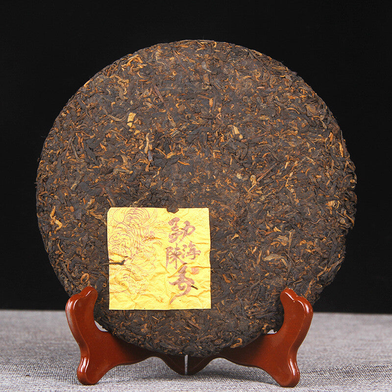 357g Puer Tea Golden Bud Shu Puerh Tea Top Premium Menghai Scent of Time Ripe