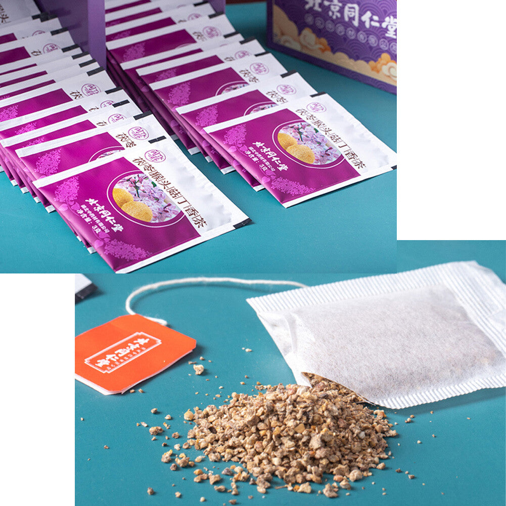 北京同仁堂 茯苓猴头菇丁香茶tongrentang天然健康养胃茶包3g*40 Natural health nourishing stomach tea bag