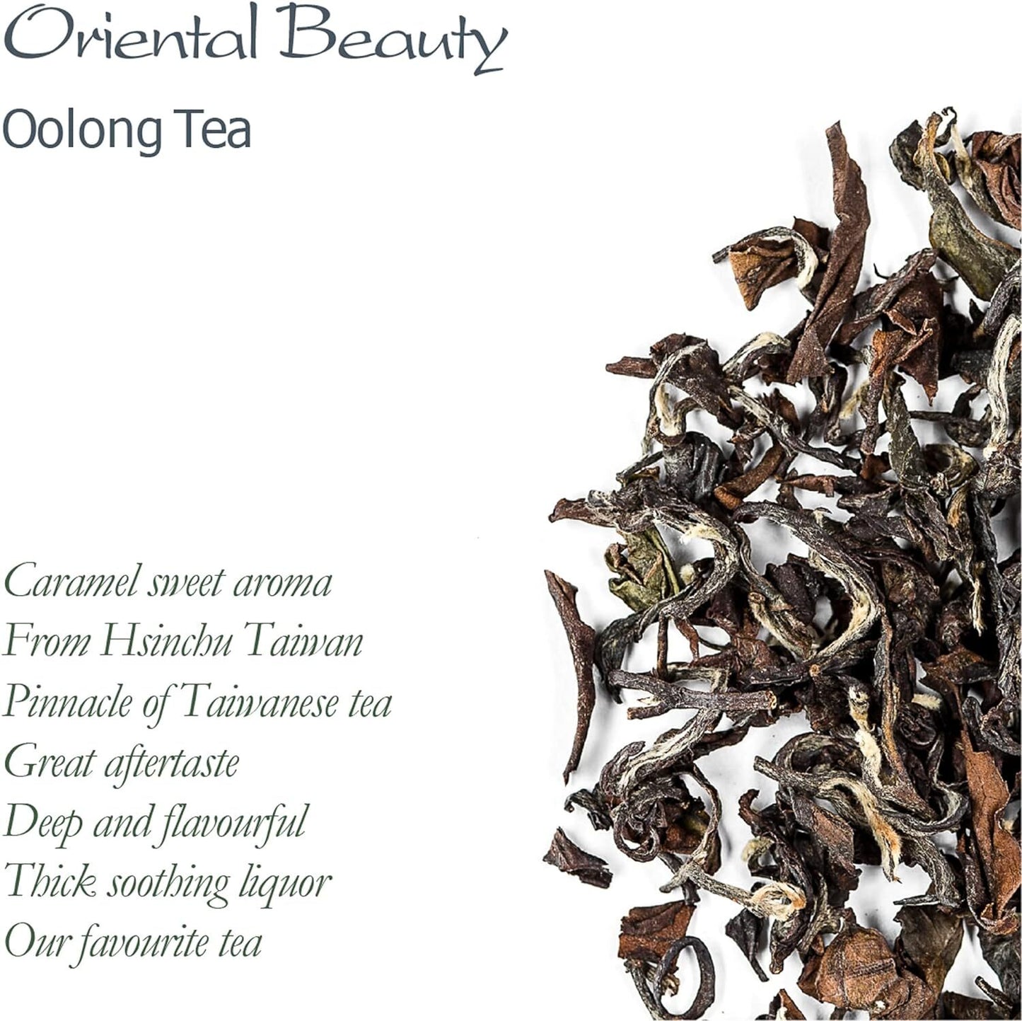 Oriental Taiwan Oolong Tea - Dongfang Meiren Tea - White Tip Oolong Tea - 50g