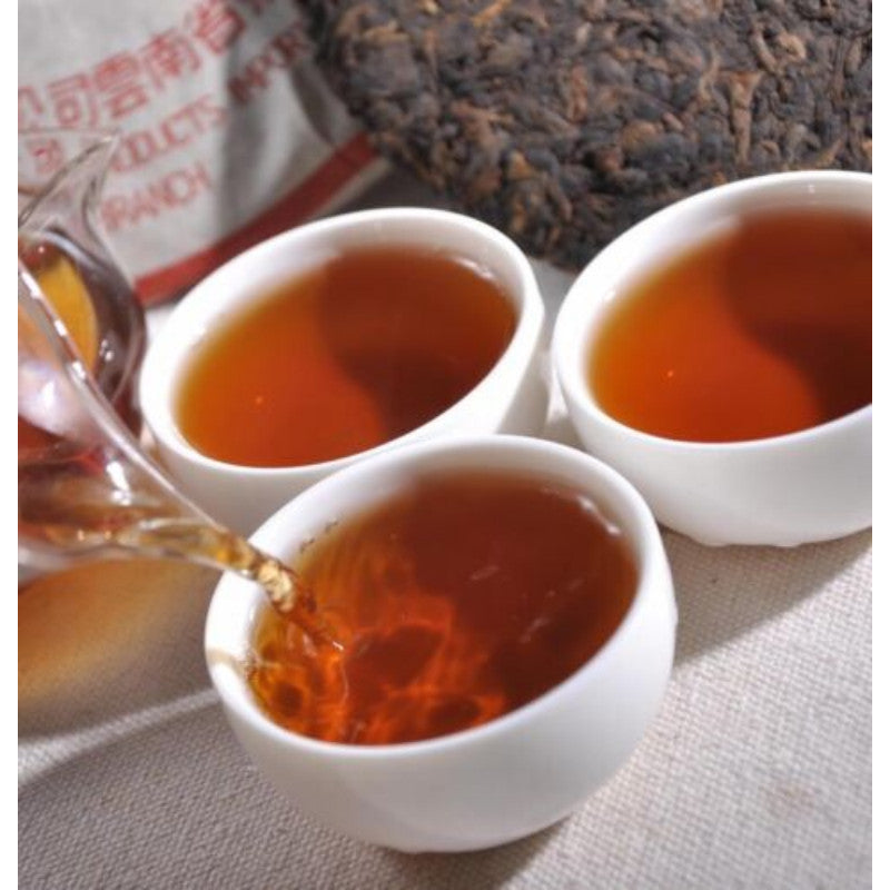 357g/12.59oz Premium CNNP Zhongcha Ripe Cooked Pu'er Puer Puerh Pu-erh Tea Cake