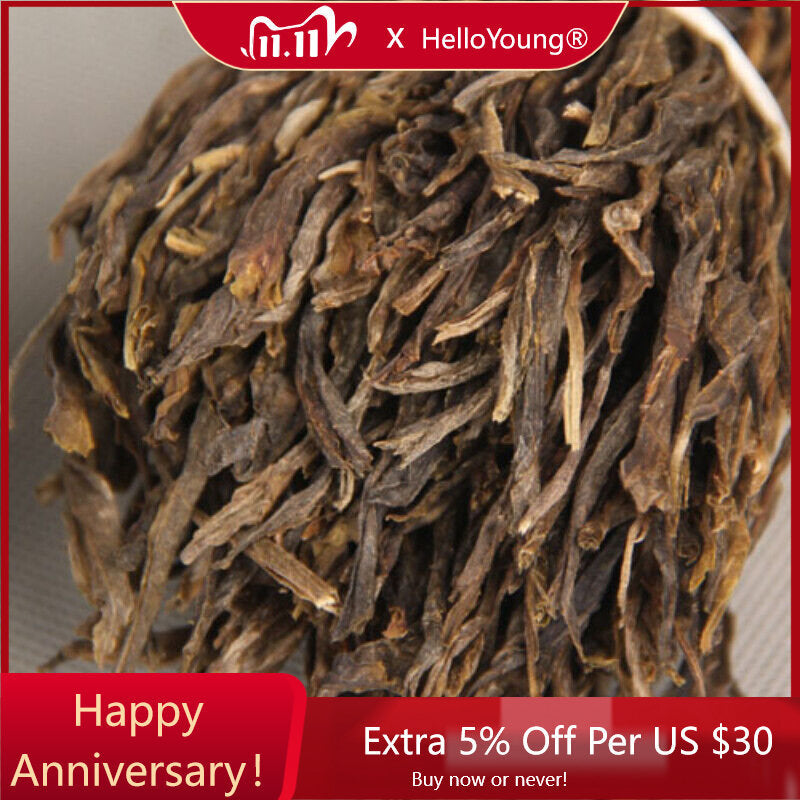 Puerh Raw Tea Premium Big Leaf Fermented Tea Natural Yunnan Bazi Bulk Pu-Erh Tea-