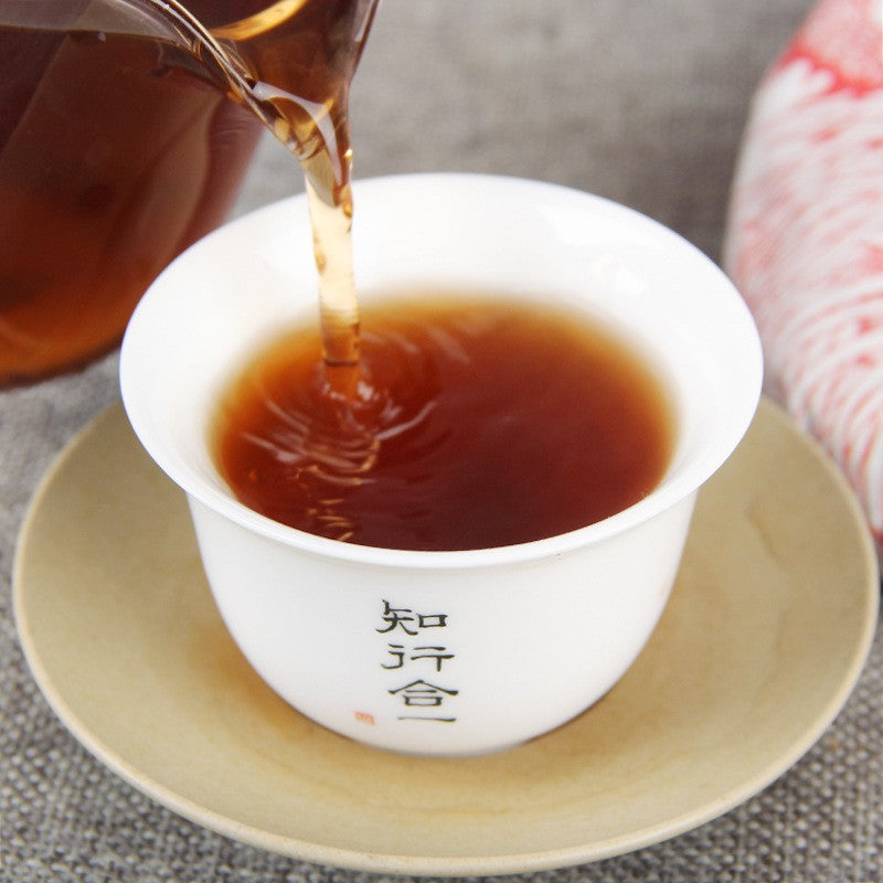 357g Premium Pu'er Dark Tea 2020 Classic Ripe Tea Cake Menghai Ancient Tree Tea