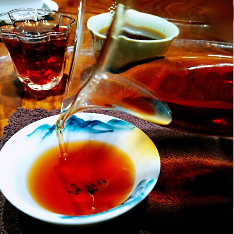 Menghai ripe tea Yunnan seven cakes tea Menghai Chen Yun ripe tea 357g/12.59oz