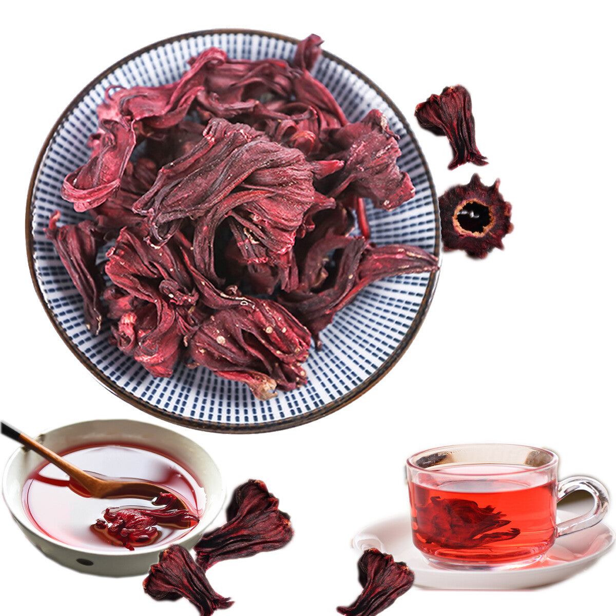 Dried Roselle Tea Flower Tea Leaves Sour Plum Soup Rose Rose Luoshen Flower Tea