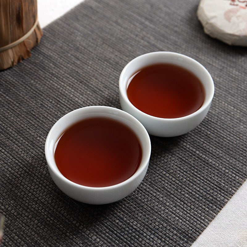 50g Yunnan Pu'er Tea 2022 Menghai Ripe Tea Cake Mansong Mini Small Tea Cake