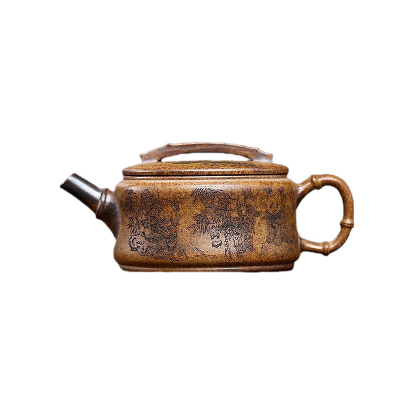 China Yixing Purple Clay Teapot Panda Teapot for Home Tea Set National Trend
