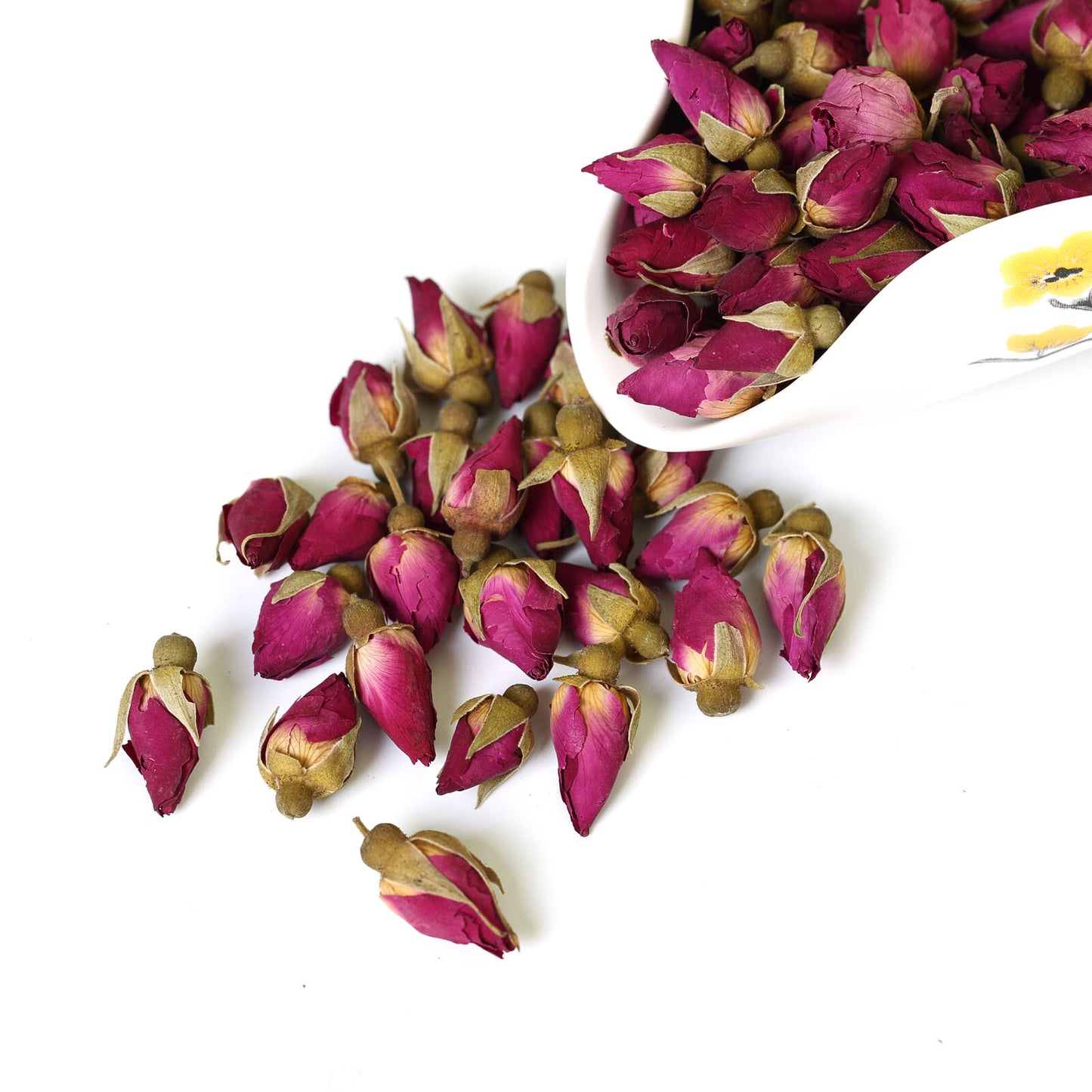 GOARTEA 65g Natural Red Rose Bud Dried Tea Edible Flower Herbal Tea Bottled-