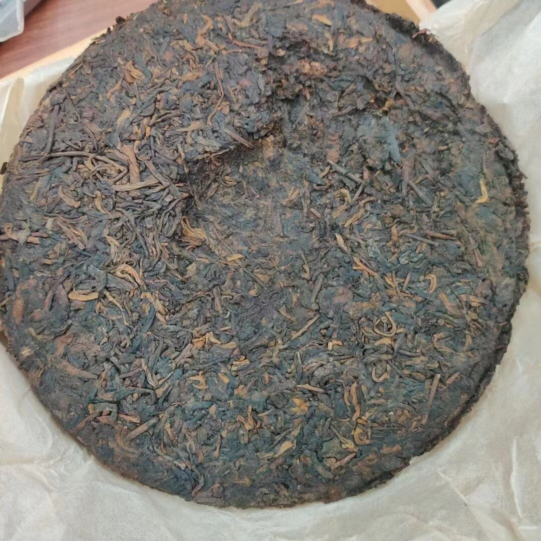 357g Premium Puer Tea Yunnan Cooked Puerh Old Tea 1930 Aged Pu-erh Ripe Tea Cake