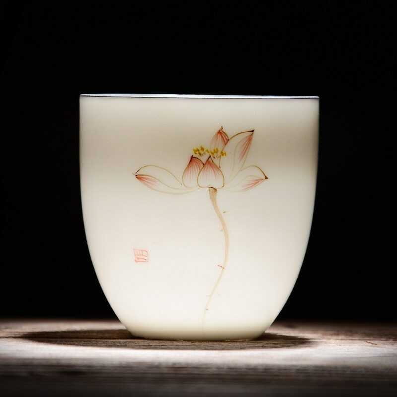 6 Pcs/lot Tea Cups Drinkware Chinese Kung Fu Tea Cup Ceramic Porcelain Tea Set