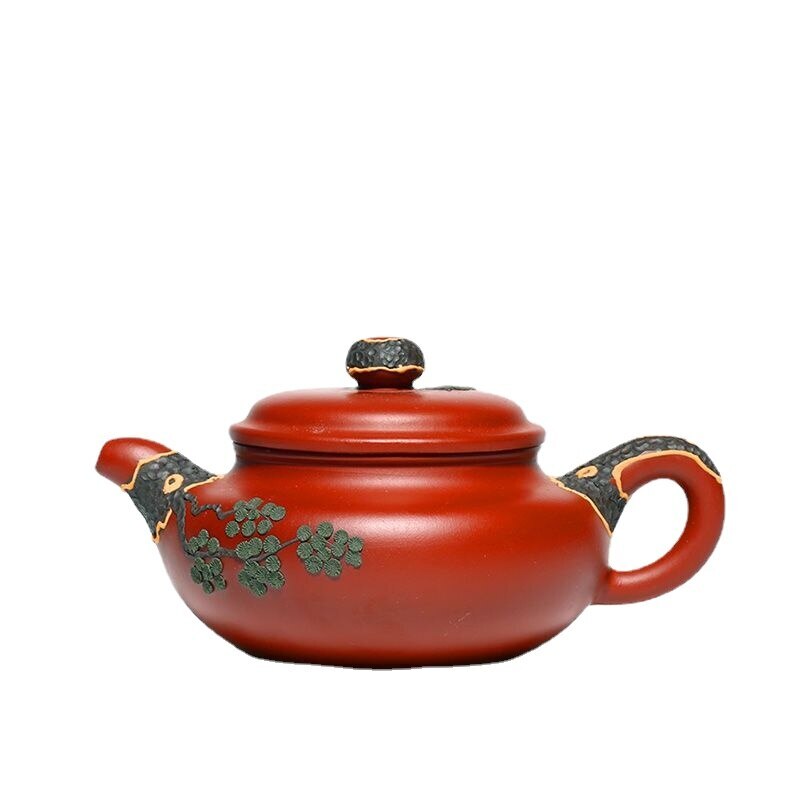 Kung Fu Tea Set and Teapot Yixing Tea Pot Filter Handmade Purple Clay Teaware