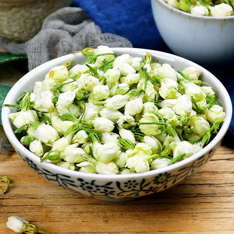 50g 2023 Dried Jasmine Tea Flower Tea White Jasmine Refreshing Flower Tea