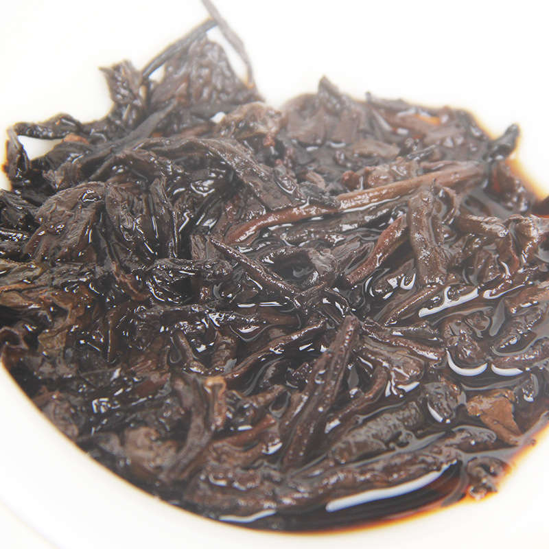 357gCake Ancient Tree Ripe Tea Puerh Tea Ripe Tea Golden Bud Banzhang Puerh Tea