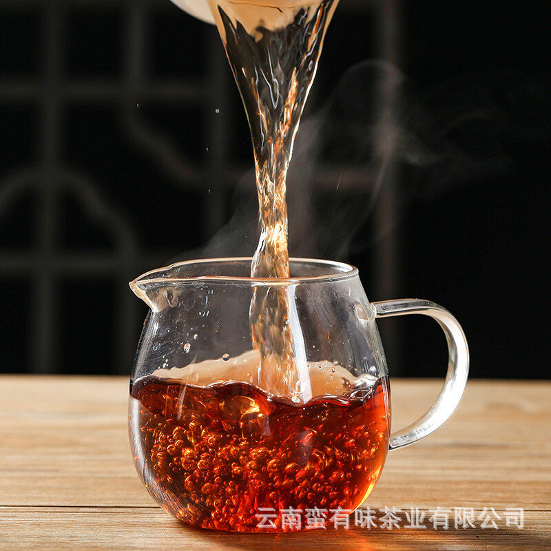 357g Puerh Tea Dry Storage Ripe Tea Menghai Source Flavor Yunnan Cake Ripe Tea