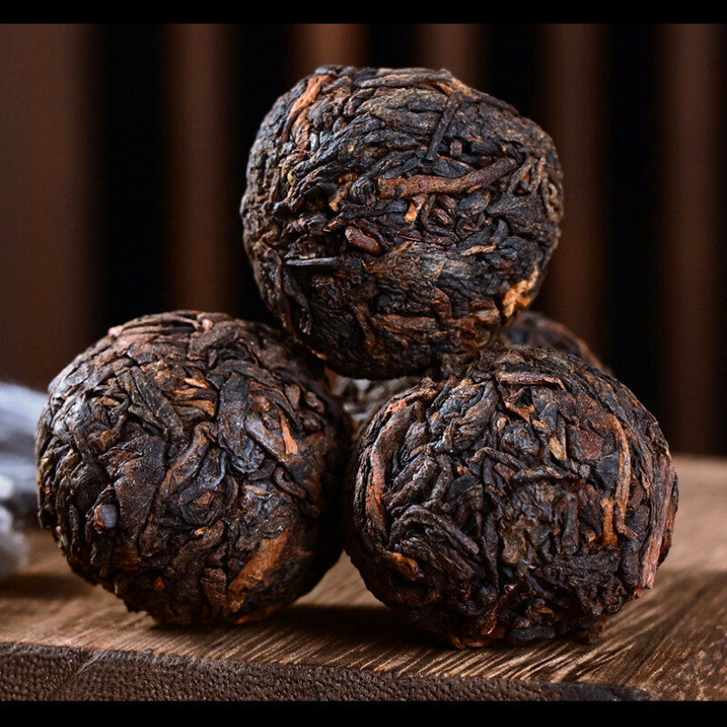 250g Premium Yunnan Big Tree Pu-Erh Tea Pu'er Dragon Ball Cooked Tea Canned Box
