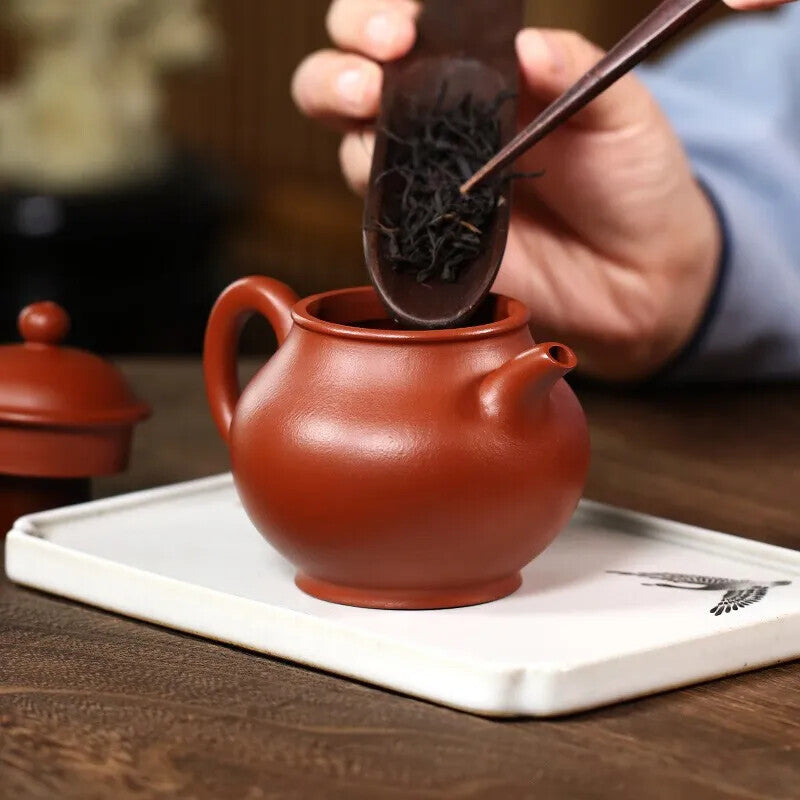 Yixing Zisha Teapot Teacup Raw Ore Pear Skin Da hong pao Tea Zisha Tea Set Pan