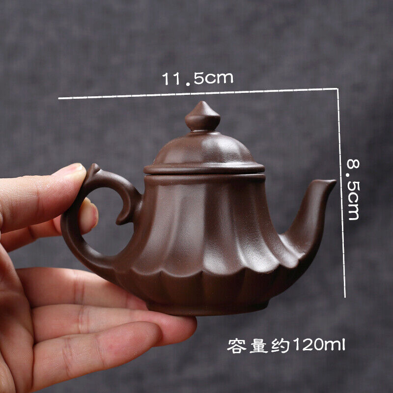 1PC Handcarved Purple Clay Teapot Combined Teapot