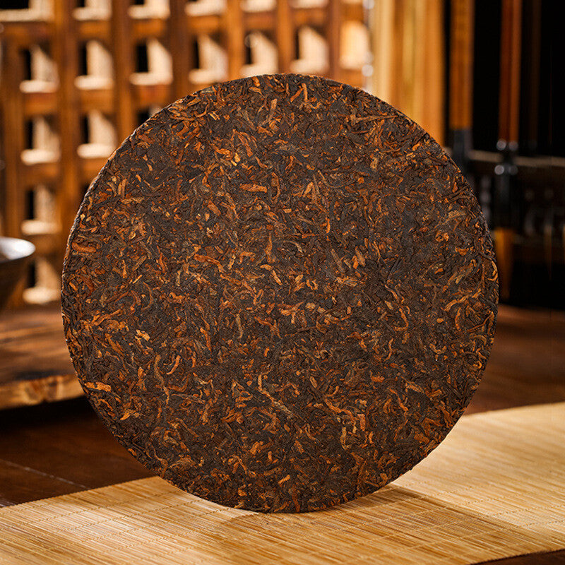 Yunnan Puerh Tea Puerh Ripe Tea Cake Mystic Emperor Tribute Tea 357g/12.59oz