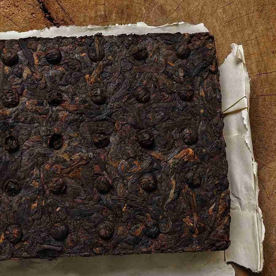 2007 Laser Brick Tea 7581 Yunnan Menghai Pure Pu'er Tea Cooked Tea Brick 250G
