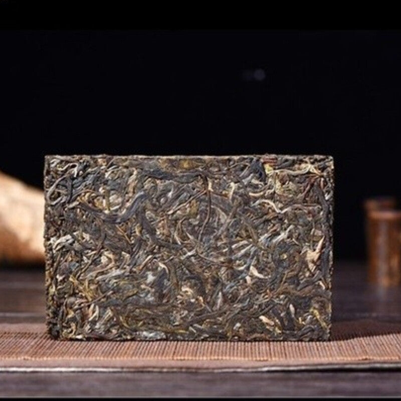 Green Tea Pu-Erh Raw Tea Bricks Menghai Big Leaf Pu'er Tea 1000g Natural Yunnan