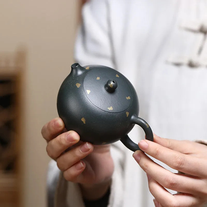 Chinese Yixing Teapot Handmade Zisha Xishi Tea Pot Beauty Tea Infuser Kettle