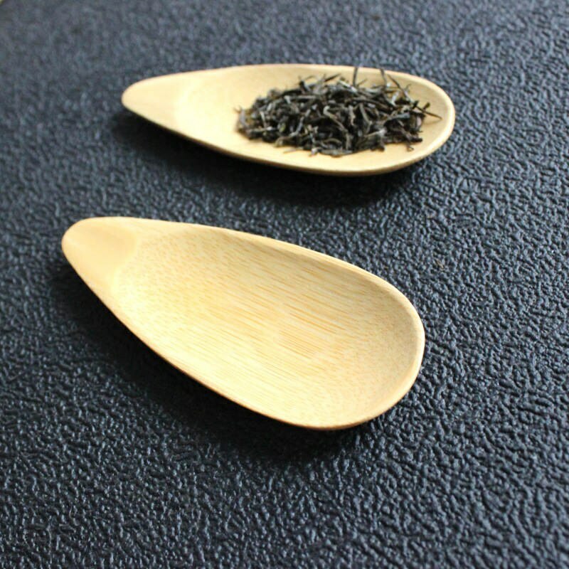 Wooden Handmade Mini Bamboo Tea Scoops Kung Fu Tea Spoon Black Green Tea Shovel