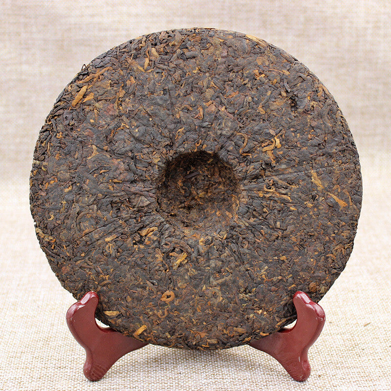 Menghai Puerh Ripe Tea 357g Tea Cake Brown Mountain Old Banzhang Ripe Tea