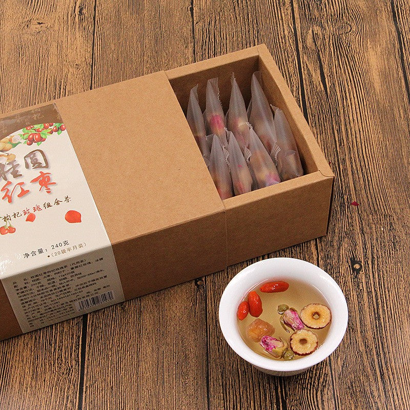 240g Longan Red Jujube Tea Wolfberry Rose Tea Health-preserving Tea Herbal Tea