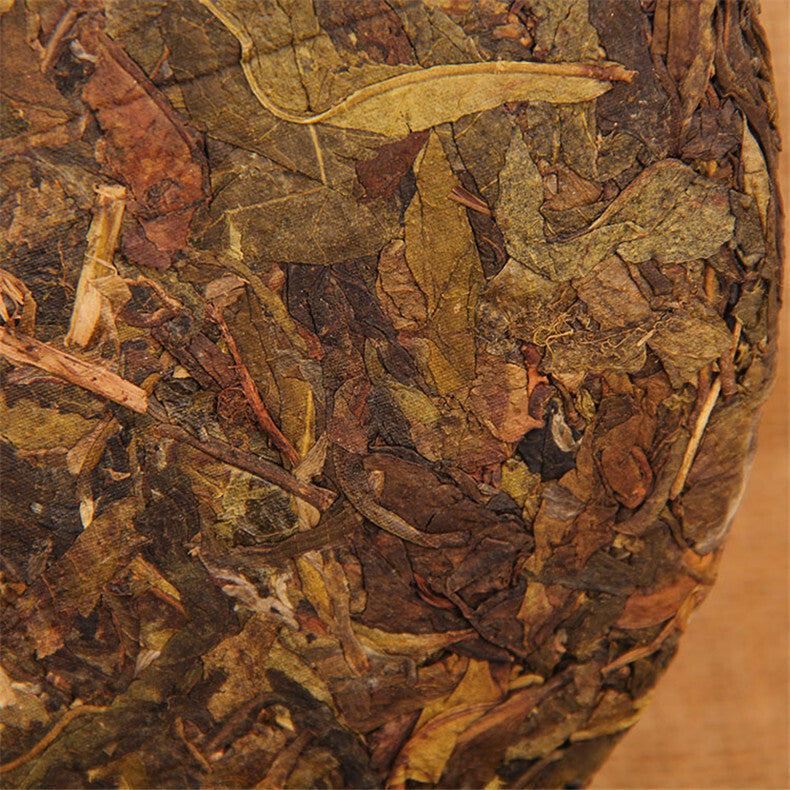 357gHandmade Fermented Leaf Kongfu Tea China Puer Tea Cake Pu Erh Cha Spring Tea