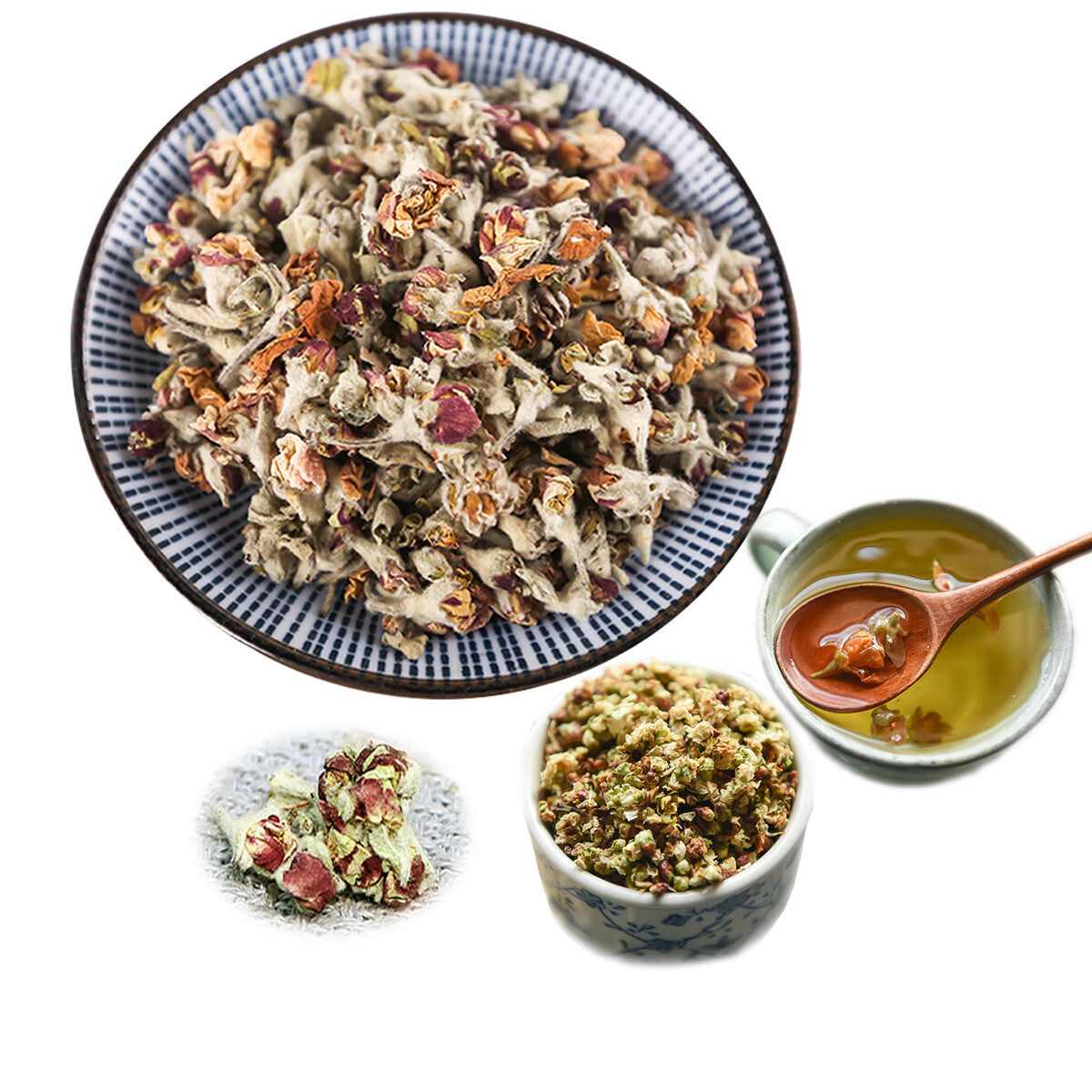 New Flower Tea Apple Flower with Rose Tea Flower Tea Herbal Tea Beauty Tea