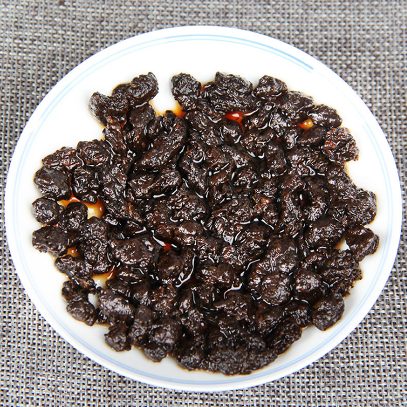 Ripe Glutinous Fragrance Fossilize Tea 500g/1.1LB Tin Tea Pu-erh Tea