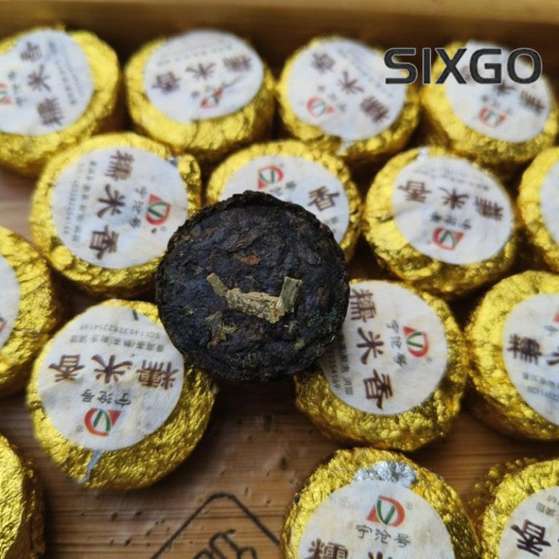 500g Glutinous Rice Fragrant Pu'er Tea Ripe Tea Cake Yunnan Bulk Xiaotuo Tea